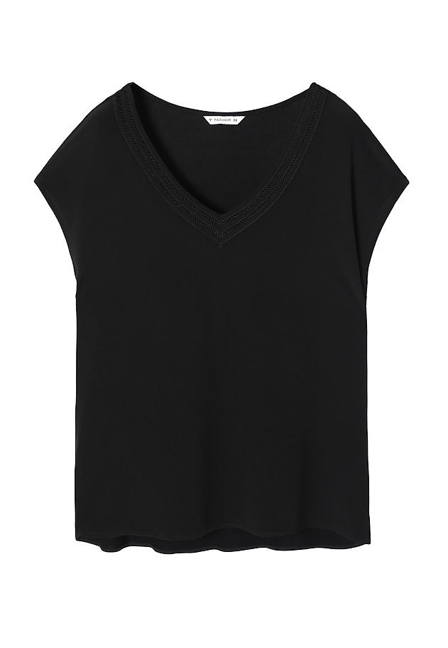 HÖLGYBLOUSE DÍSZÍTETT NYAKVONALÚ - MORO HÖLGYBLOUSE DÍSZÍTETT NYAKVONALÚ - MORO FEKETE 5