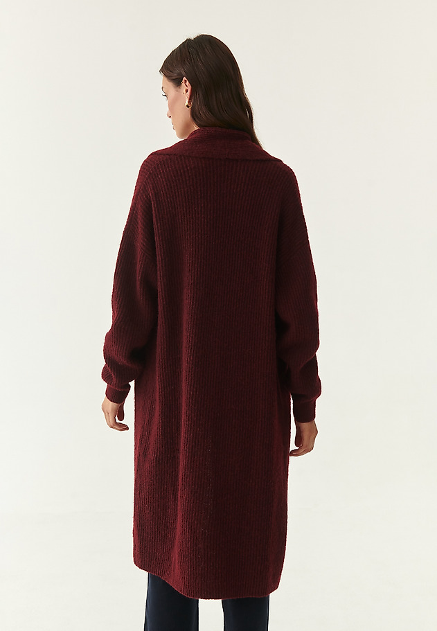 LADIES' LONG CARDIGAN JEMALO LADIES' LONG CARDIGAN JEMALO RED 2