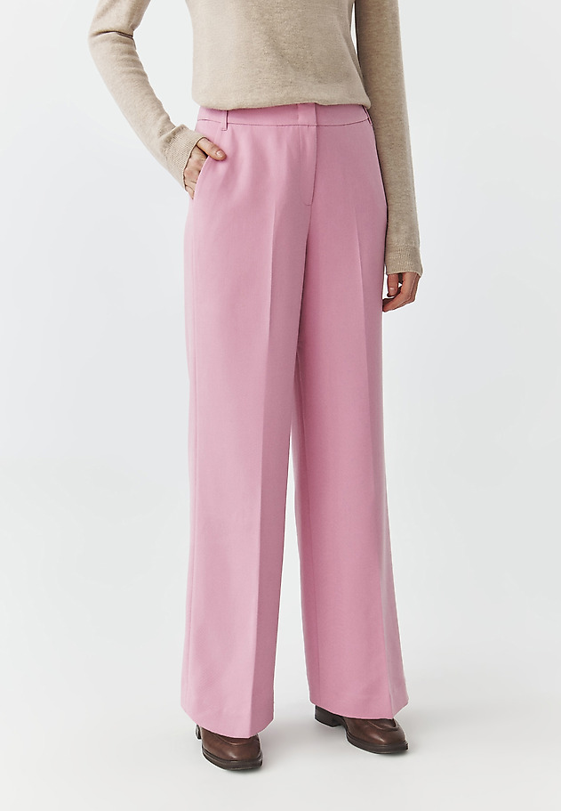 WIDE-LEGGED SUIT TROUSERS — MASDA WIDE-LEGGED SUIT TROUSERS — MASDA RÓŻOWY 7