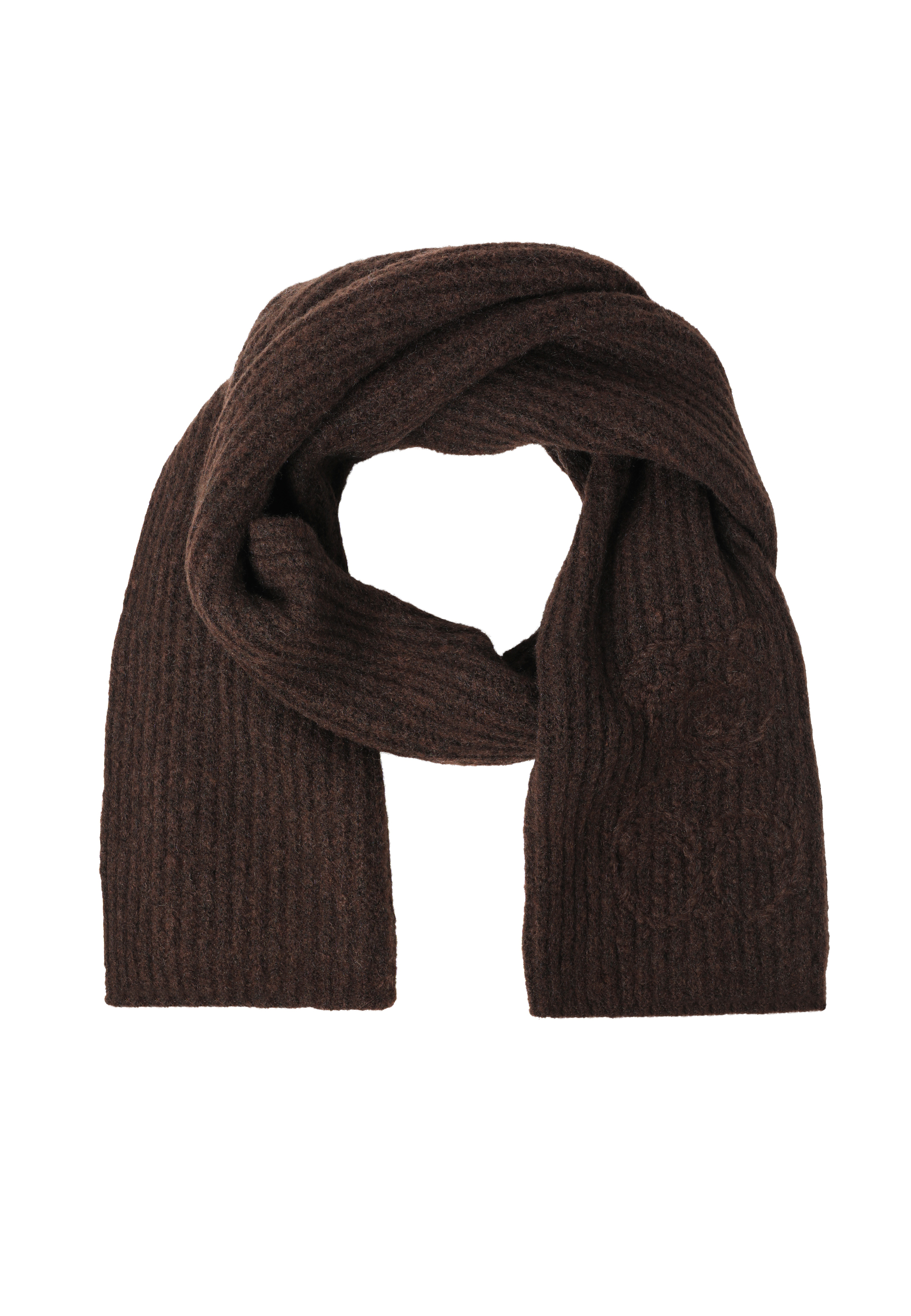 KLASYCZNY SZALIK Z MOTYWEM MISIA USZATKA - NERONA 1 BRĄZOWY 2