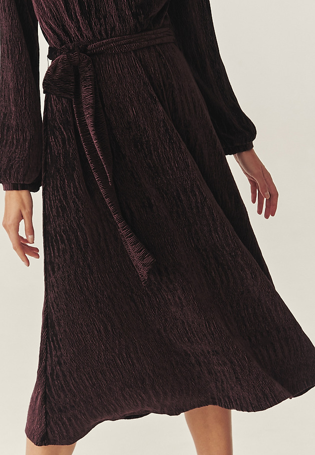 VELOUR MIDI DRESS - KRESE 1 VELOUR MIDI DRESS - KRESE 1 RED 6