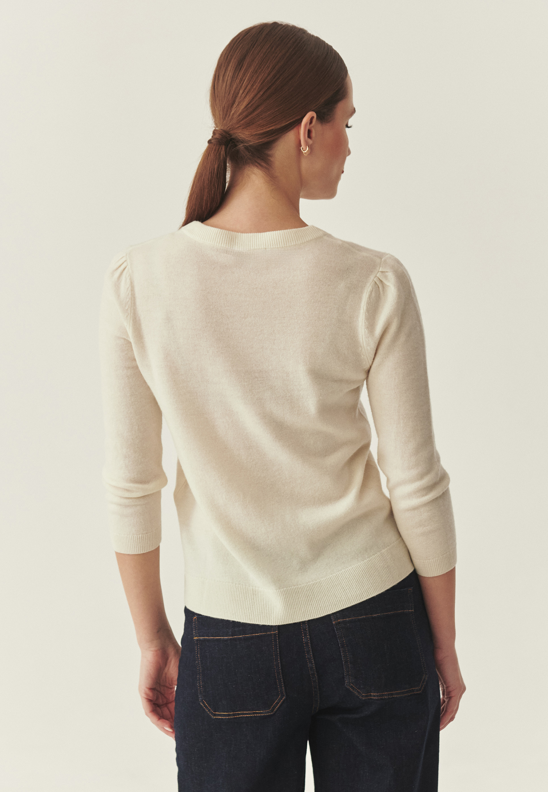 CLASSIC WOOL BLOUSE - VONA ECRU 2
