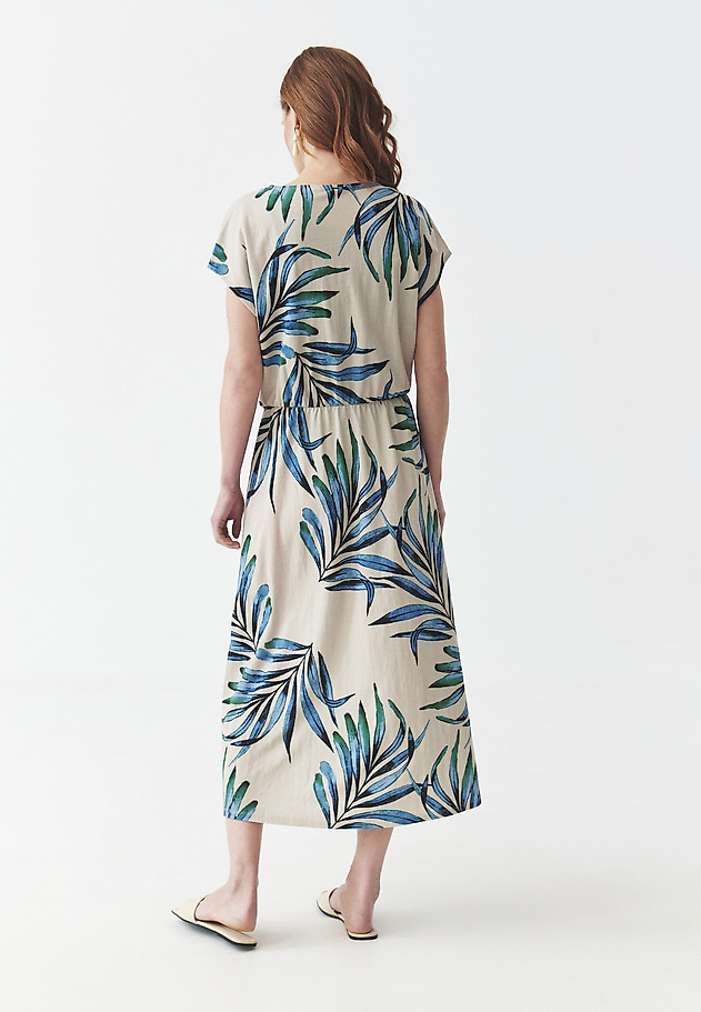 PATTERNED DRESS WITH VISCOSE -BONNIE 1 PATTERNED DRESS WITH VISCOSE -BONNIE 1 MULTIKOLOR 2