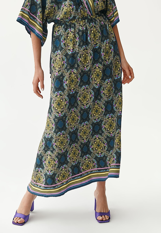 LADIES' WRAP DRESS WITH AN ORIGINAL PRINT TRENKA LADIES' WRAP DRESS WITH AN ORIGINAL PRINT TRENKA MULTIKOLOR 5