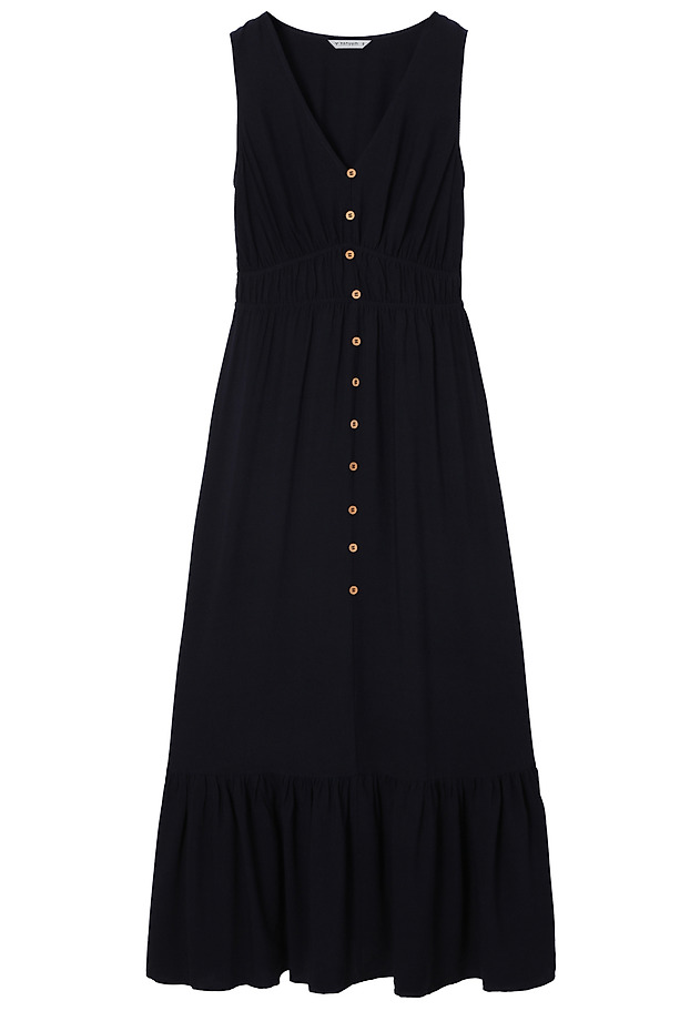 AIRY MAXI DRESS WITH VISCOSE - LETITIA AIRY MAXI DRESS WITH VISCOSE - LETITIA GRANATOWY 6