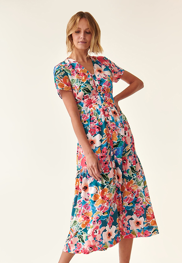 LADIES' PRINTED DRESS KAMDI 1 LADIES' PRINTED DRESS KAMDI 1 MULTICOLOR 2
