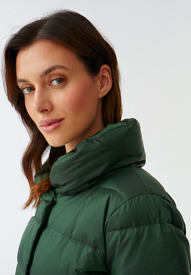 LADIES’ PUFFER JACKET WITH TIE ZOA LADIES’ PUFFER JACKET WITH TIE ZOA ZIELONY 5