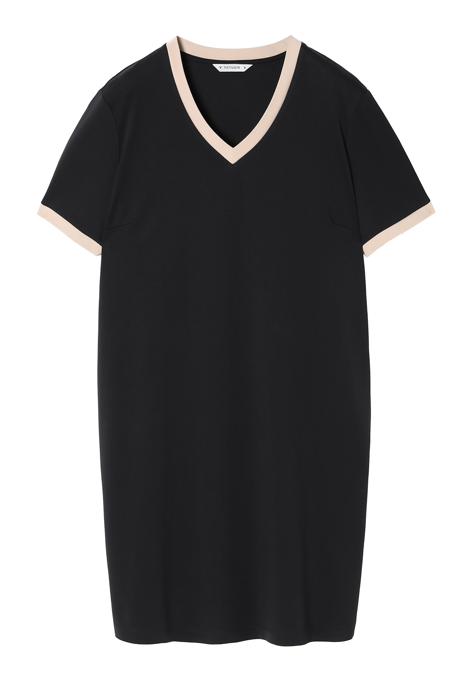 LADIES’ KNIT DRESS WITH SHORT SLEEVES - ELNA LADIES’ KNIT DRESS WITH SHORT SLEEVES - ELNA BLACK 106370