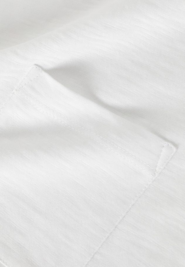 COTTON T-SHIRT WITH POCKET - DELQI COTTON T-SHIRT WITH POCKET - DELQI BIAŁY 6