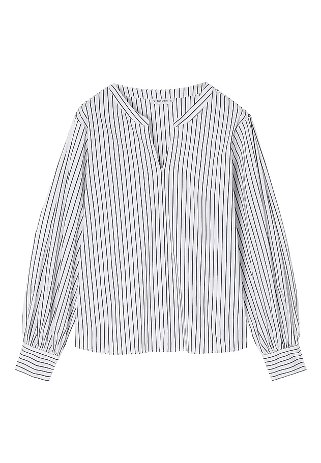 BLUZA Z NAVPIČNIMI ČRTAMI - CAMPILLO BLUZA Z NAVPIČNIMI ČRTAMI - CAMPILLO VEČBARVNA 10