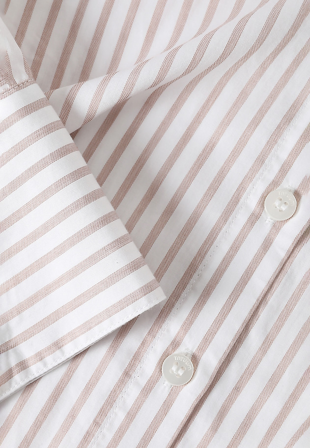 STRIPED COTTON SHIRT — NAYA STRIPED COTTON SHIRT — NAYA ECRU 9