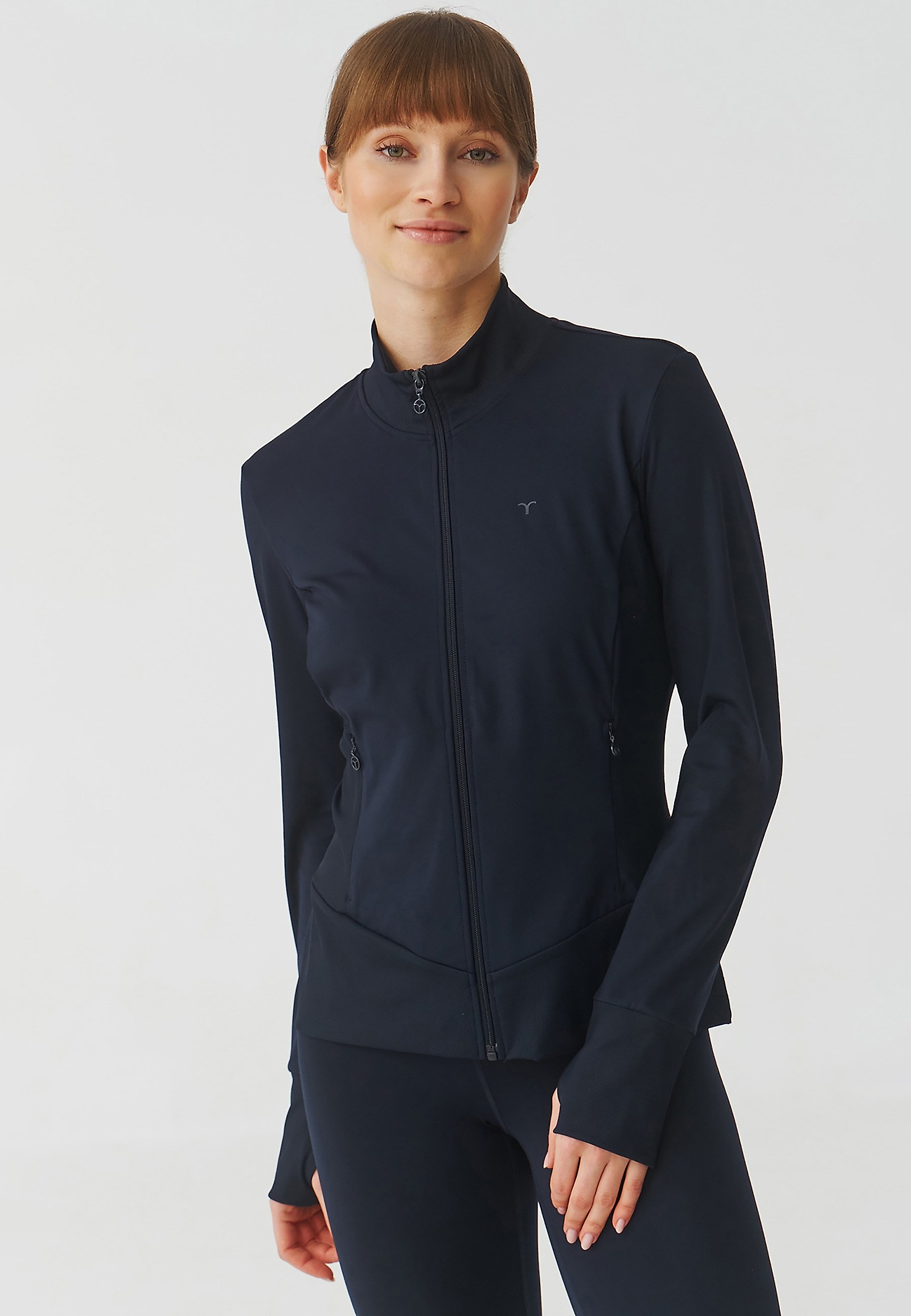 SPORTOWA BLUZA DAMSKA ZAPINANA NA ZAMEK - IGUANA SPORTOWA BLUZA DAMSKA ZAPINANA NA ZAMEK - IGUANA GRANATOWY 95321