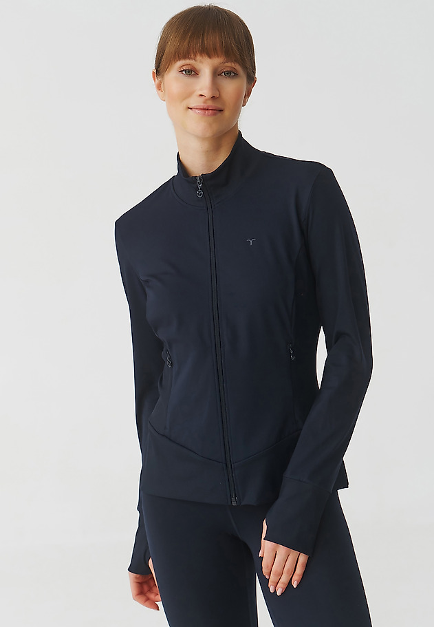 SPORTOWA BLUZA DAMSKA ZAPINANA NA ZAMEK - IGUANA SPORTOWA BLUZA DAMSKA ZAPINANA NA ZAMEK - IGUANA GRANATOWY 3