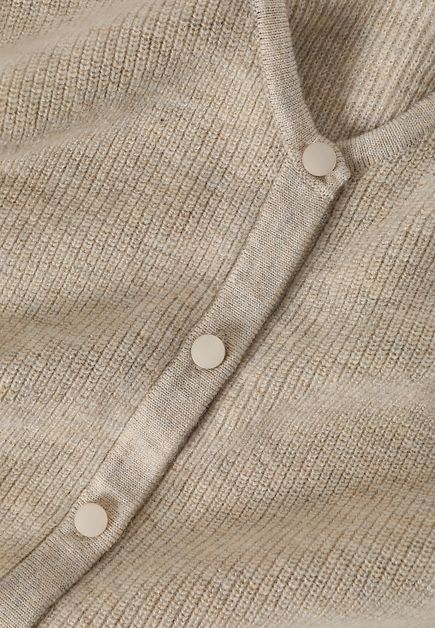 ROZPINANY SWETER DAMSKI Z WEŁNY MERINO — ELLA ROZPINANY SWETER DAMSKI Z WEŁNY MERINO — ELLA BEŻOWY 8