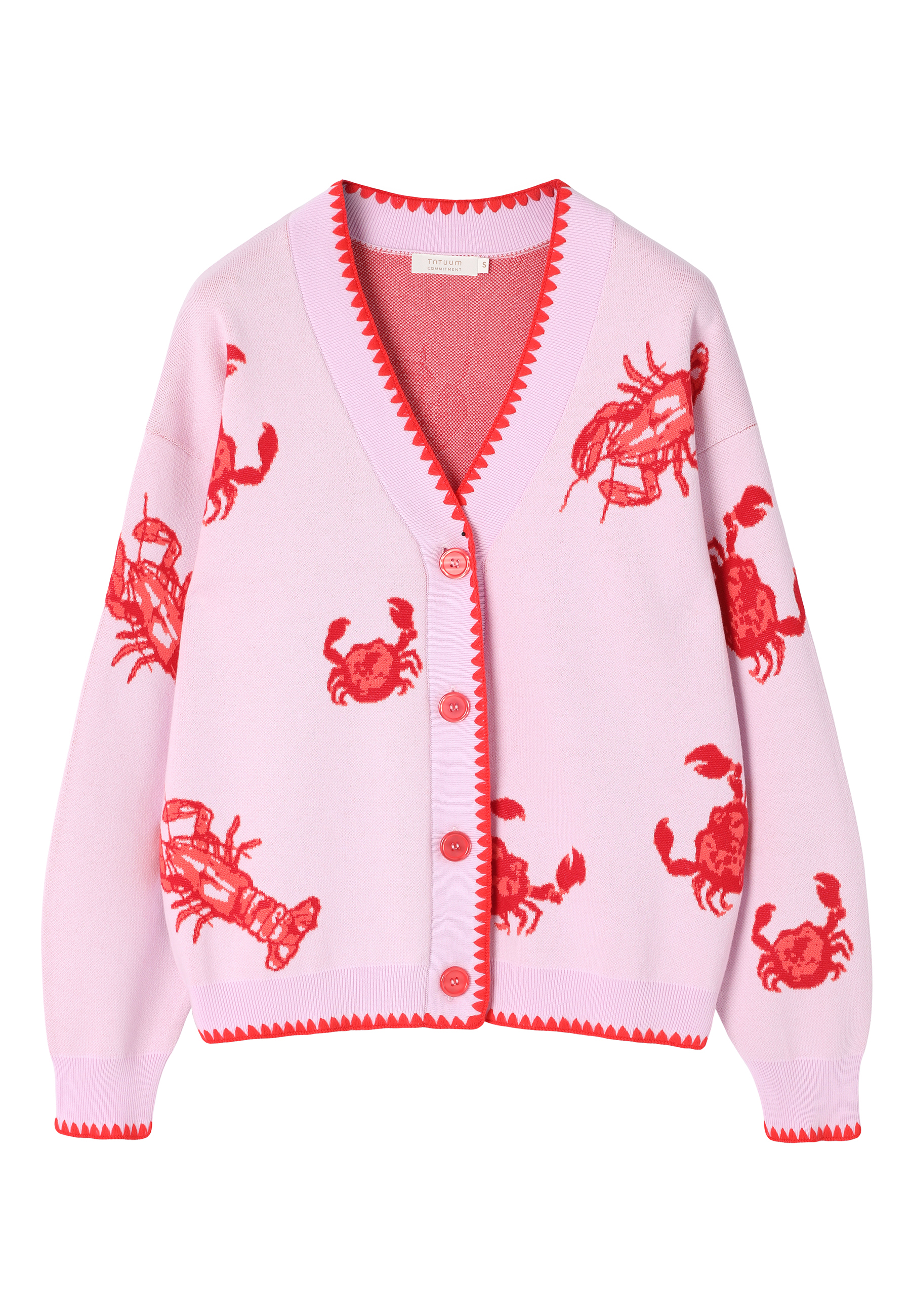 BAVLNĚNÝ SVETR S ORIGINÁLNÍM VZOREM – LANGOSTA