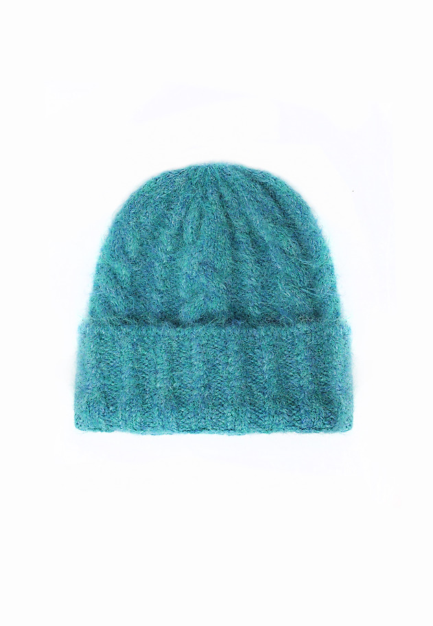 CLASSIC KNITTED LADIES' CAP — HALINA CLASSIC KNITTED LADIES' CAP — HALINA ZIELONY 2