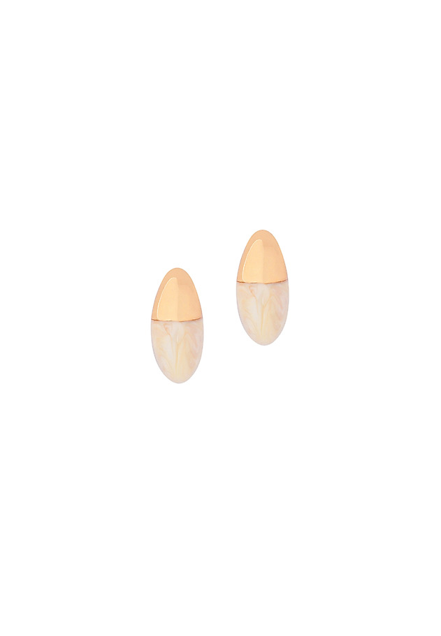 CRESCENT-SHAPED EARRINGS - VEMI CRESCENT-SHAPED EARRINGS - VEMI ECRU 3