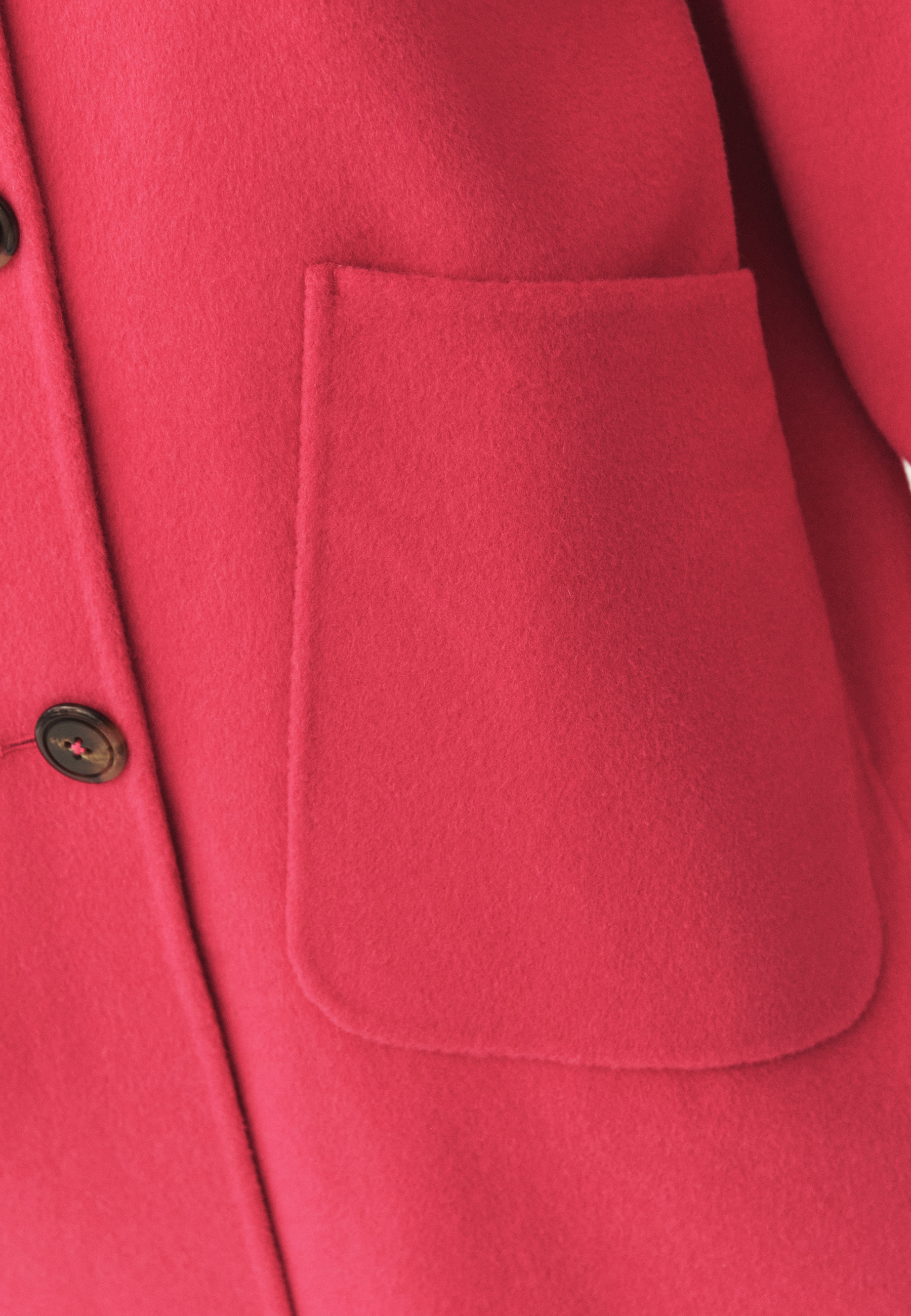 SWOBODNY PŁASZCZ Z WEŁNĄ - MORIVIA RÓŻOWY 2