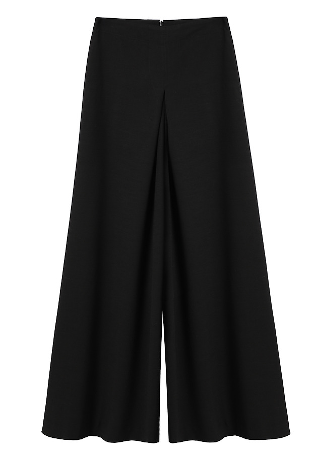 BLACK TROUSERS WITH VERY WIDE LEGS - MARKO BLACK TROUSERS WITH VERY WIDE LEGS - MARKO BLACK 6