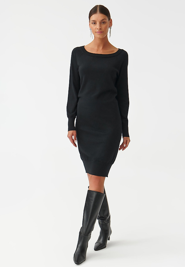 ROCHIE DE DAMĂ, DIN TRICOT METALIZAT WATI ROCHIE DE DAMĂ, DIN TRICOT METALIZAT WATI NEGRU 2