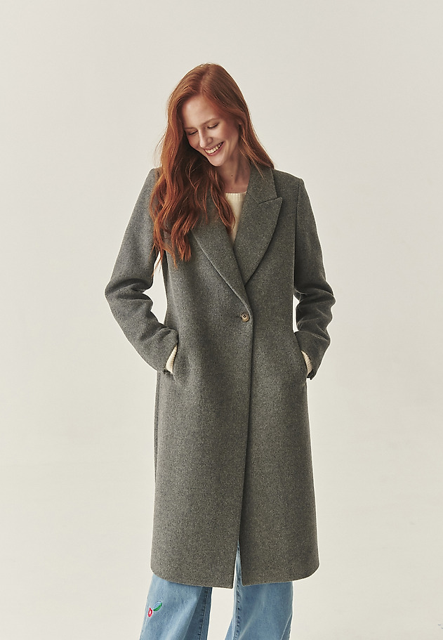 ELEGANTNÍ VLNĚNÝ KABÁT – SONIA 1 ELEGANTNÍ VLNĚNÝ KABÁT – SONIA 1 ŠEDÁ 1