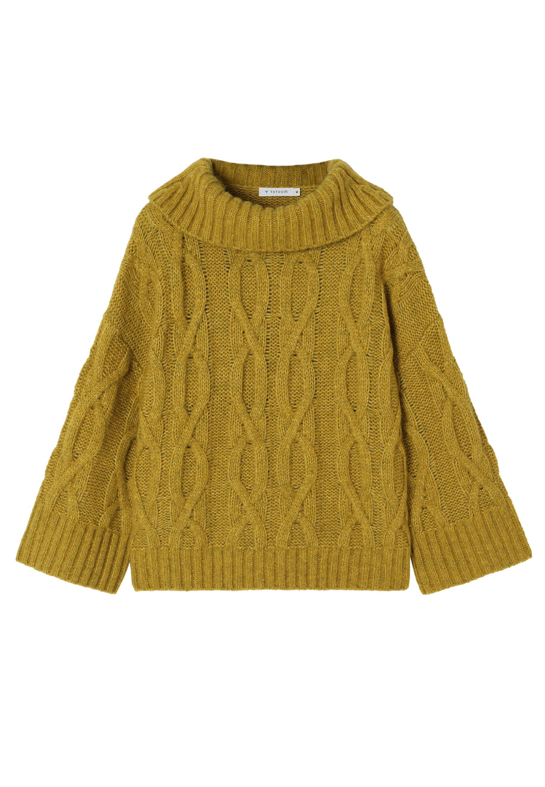 OHLAPEN PULOVER Z VOLNO IN MOHERJEM - SERVA ZELENA 2