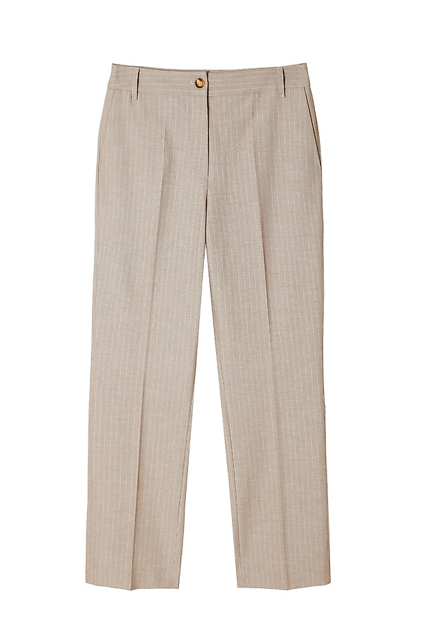 CLASSIC LADIES’ TROUSERS IN VERTICAL STRIPES - LATONI CLASSIC LADIES’ TROUSERS IN VERTICAL STRIPES - LATONI BEŻOWY 5