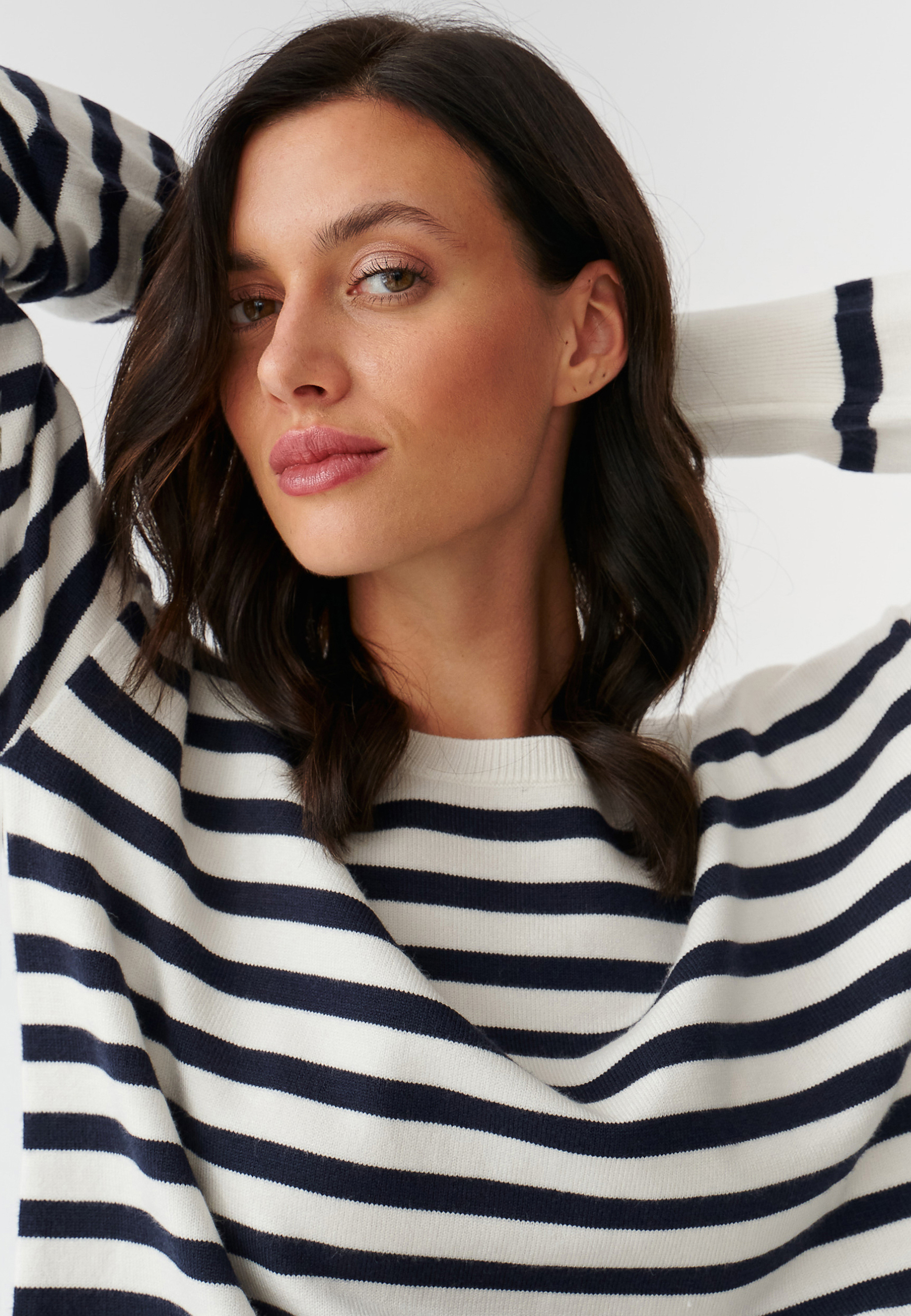 DÁMSKY LEŽÉRNY PRUHOVANÝ SVETER MIRO