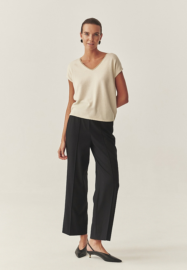 SHINY BLOUSE WITH VISCOSE - FIXI 1 SHINY BLOUSE WITH VISCOSE - FIXI 1 ECRU 3