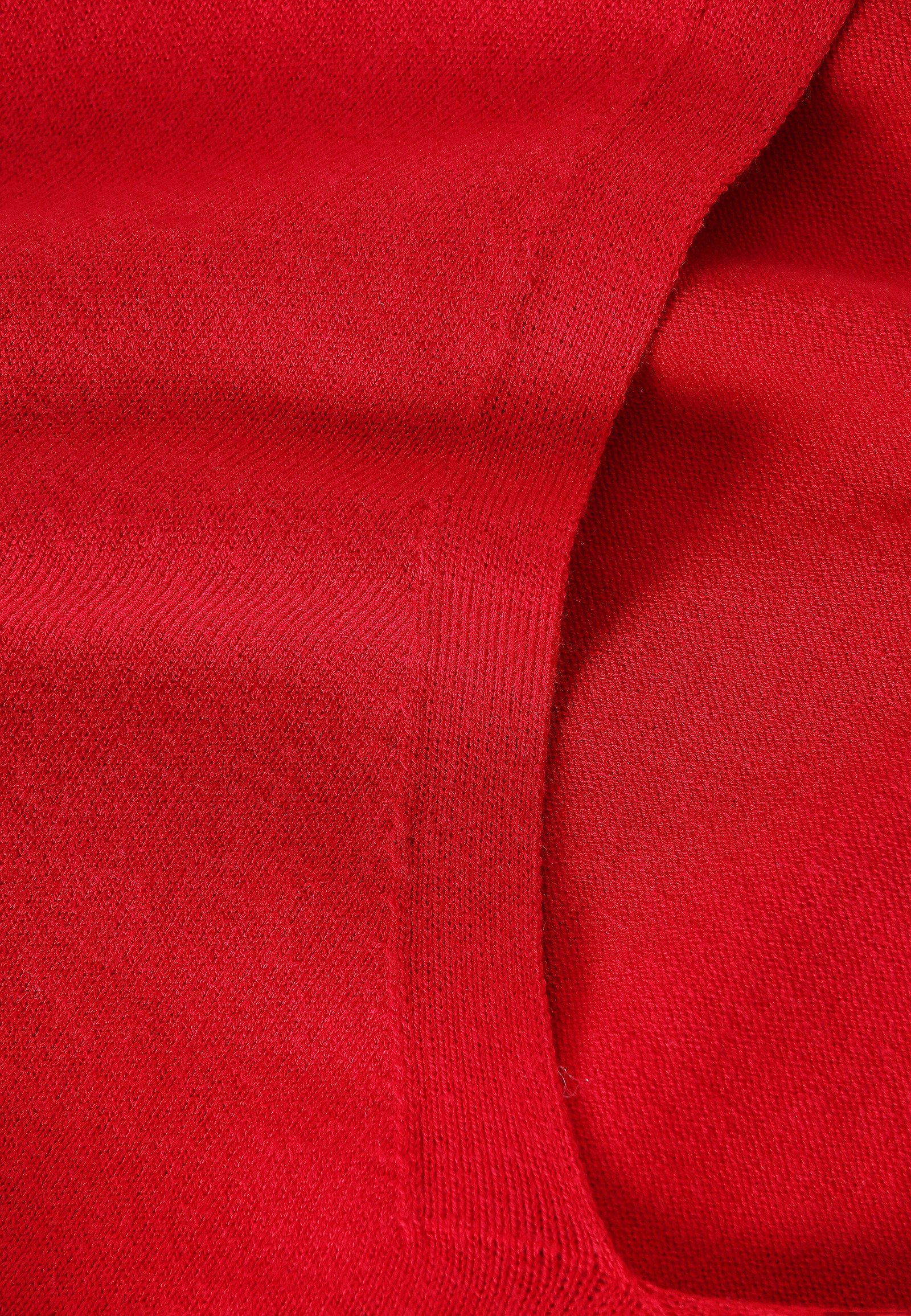 DOPASOWANY SWETER Z BAWEŁNĄ - VICA DOPASOWANY SWETER Z BAWEŁNĄ - VICA CZERWONY 112738