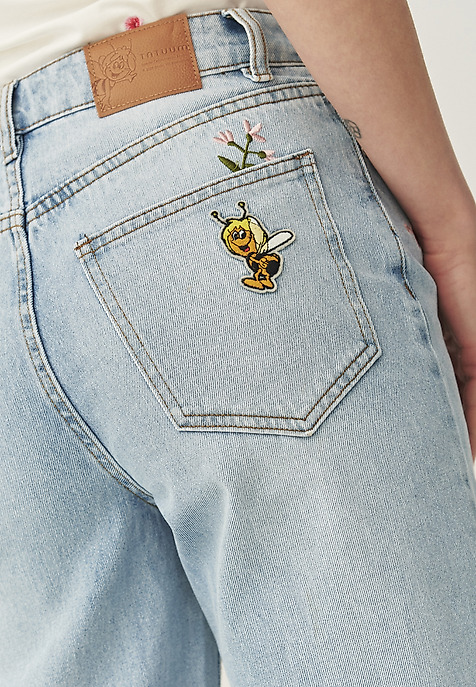 DENIM BŐ KABÁT NADRÁG - RISO KÉK 2