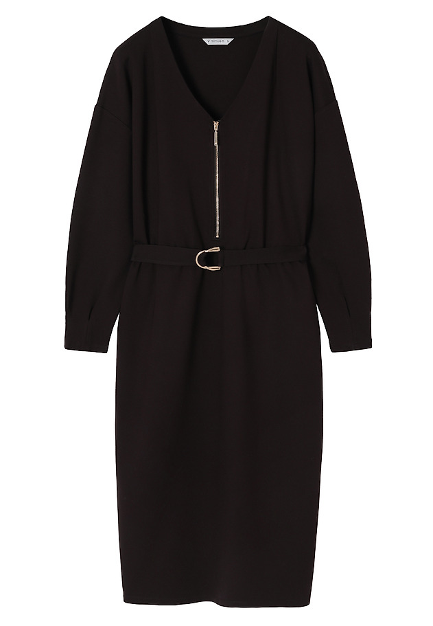 CLASSIC MIDI DRESS WITH BELT - VESSTA 1 CLASSIC MIDI DRESS WITH BELT - VESSTA 1 BROWN 8