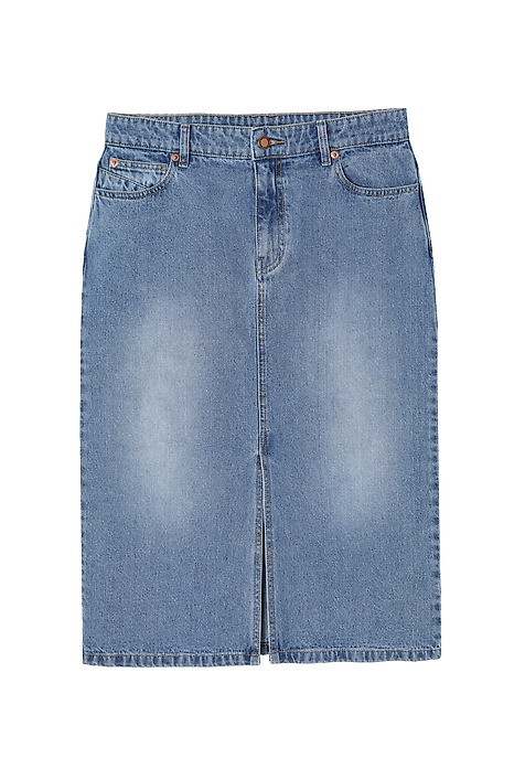 DENIM MIDI SKIRT — MEDIANA BLUE 2