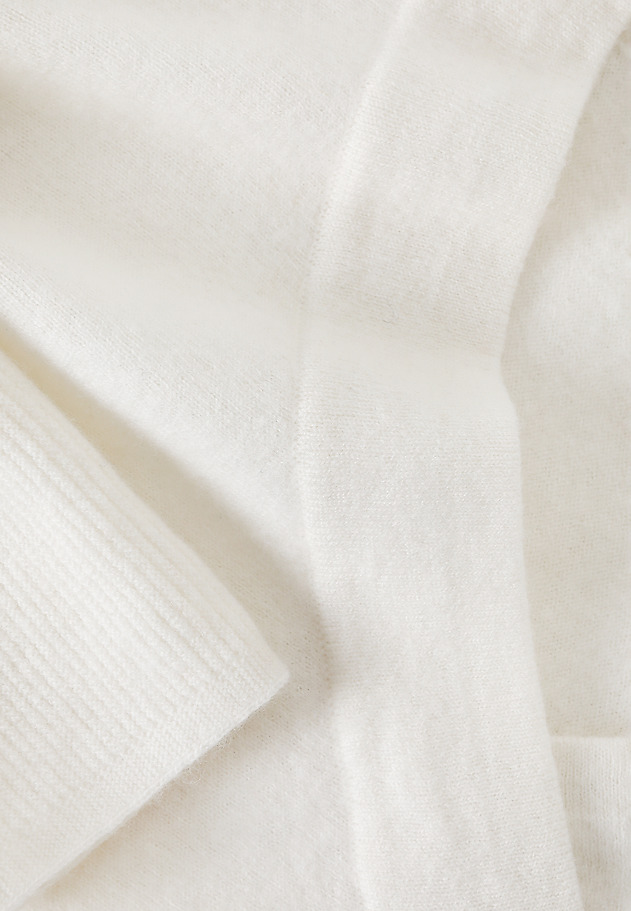 CASUAL JUMPER WITH WOOL AND CASHMERE BLEND - PONNO CASUAL JUMPER WITH WOOL AND CASHMERE BLEND - PONNO ECRU 5