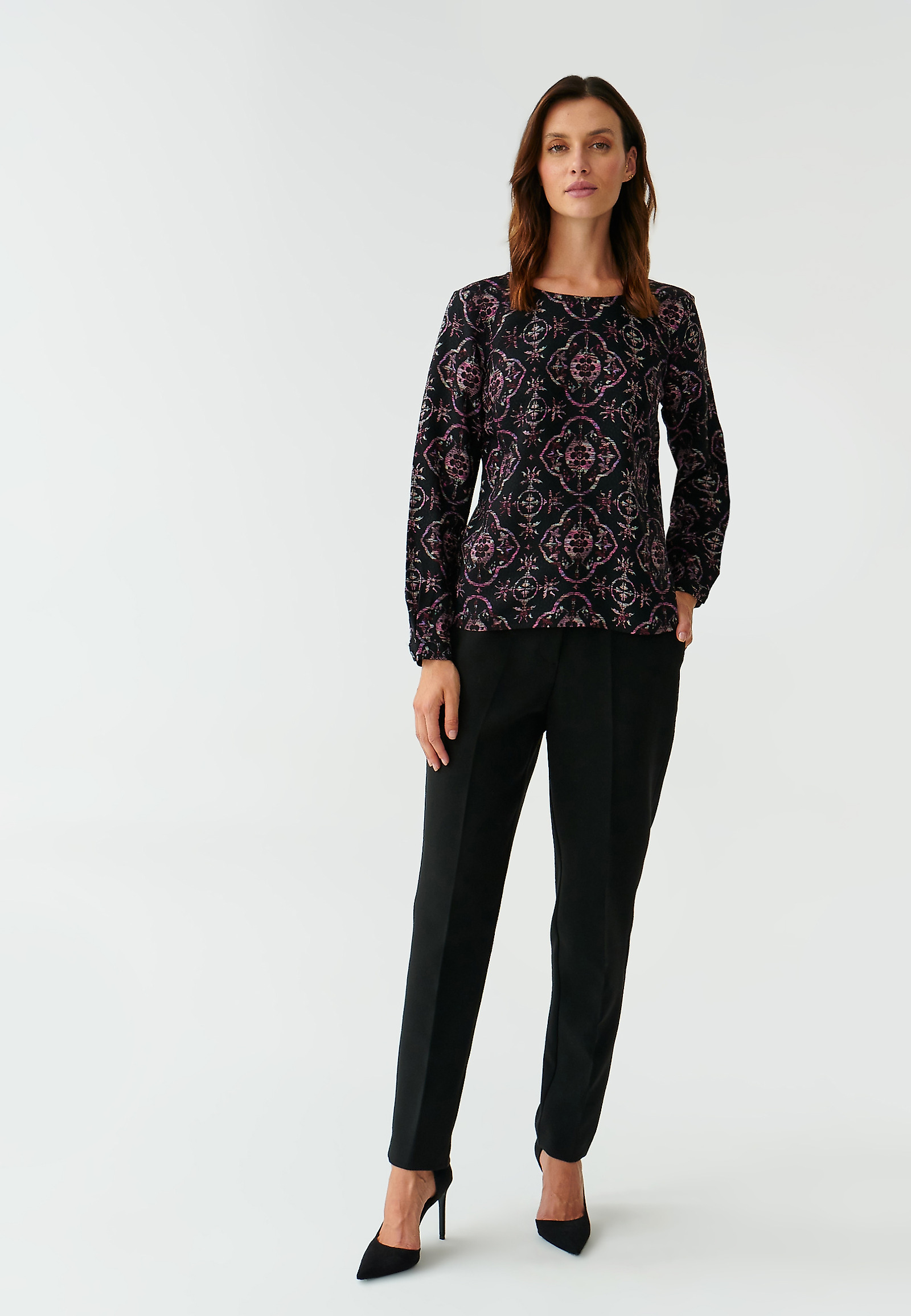PATTERNED LADIES’ BLOUSE TRIKA PATTERNED LADIES’ BLOUSE TRIKA MULTICOLOR 91553