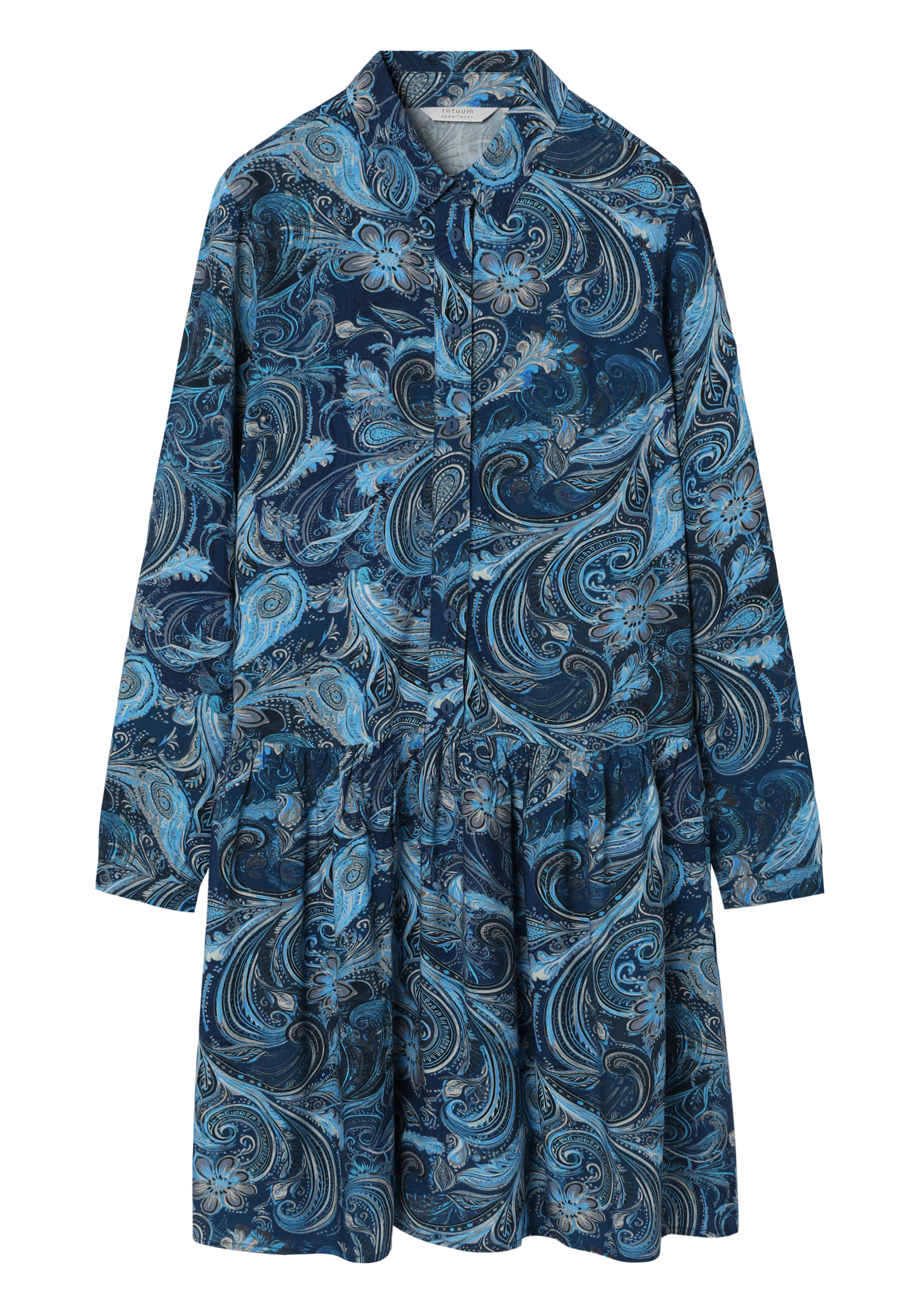 WZORZYSTA SUKIENKA Z WISKOZY LENZING™ ECOVERO™ - LOLITA