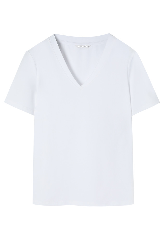 CASUAL BLOUSE IN COTTON - RIBI CASUAL BLOUSE IN COTTON - RIBI WHITE 5