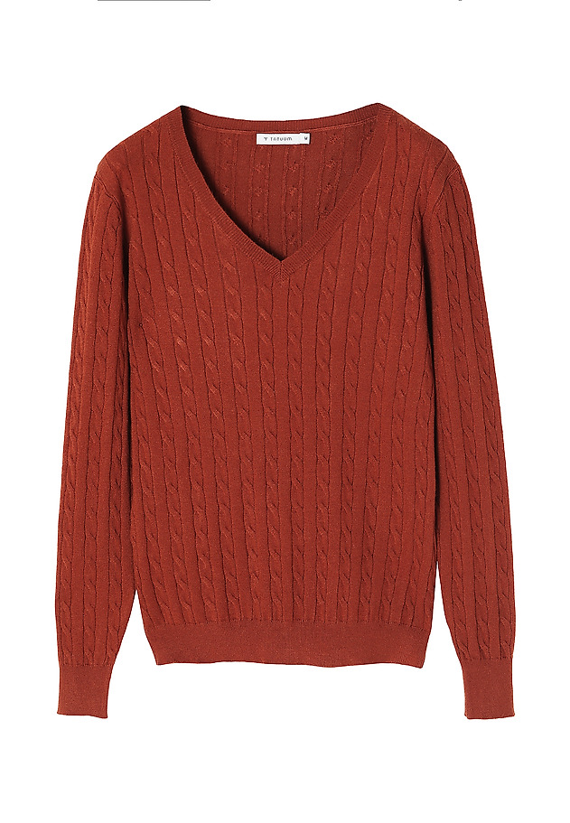 LADIES’ V-SHAPED SWEATER WIRO LADIES’ V-SHAPED SWEATER WIRO ORANGE 6