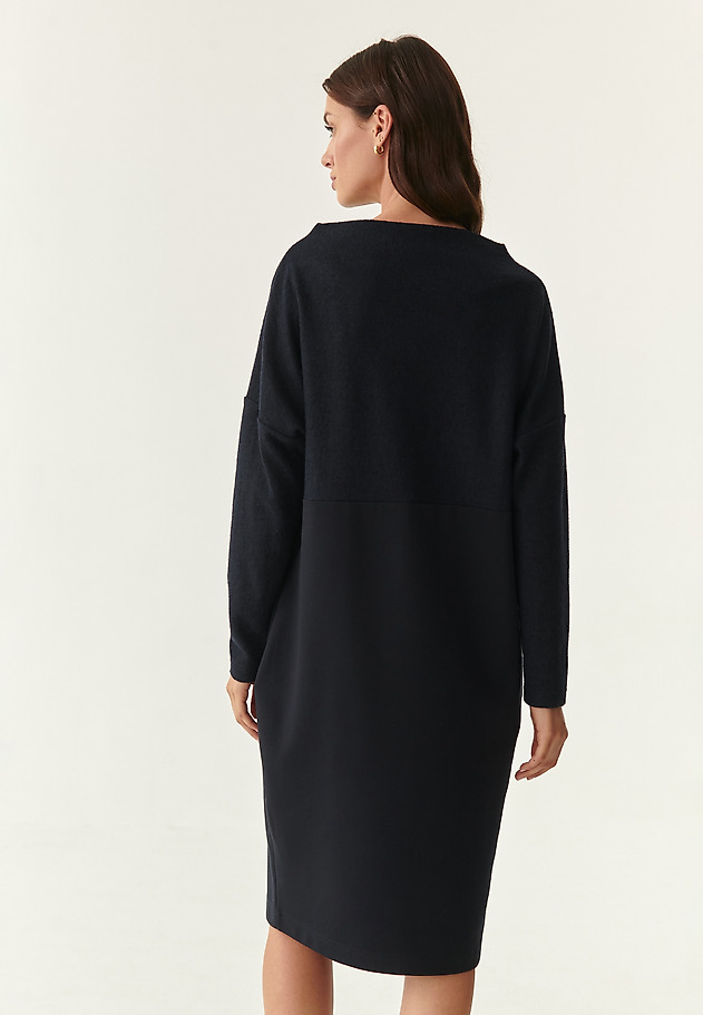 WARM MIDI DRESS DUALI WARM MIDI DRESS DUALI NAVY BLUE 2