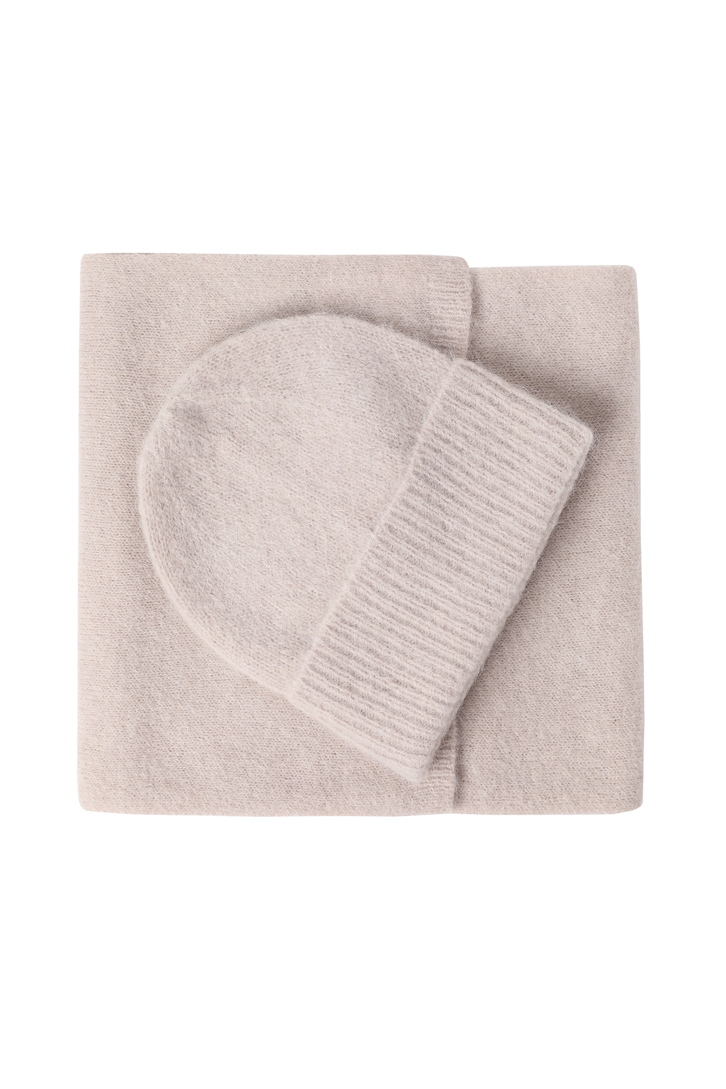 KLASYCZNA CZAPKA Z WEŁNĄ I ALPAKĄ - NUVA BEŻOWY 2