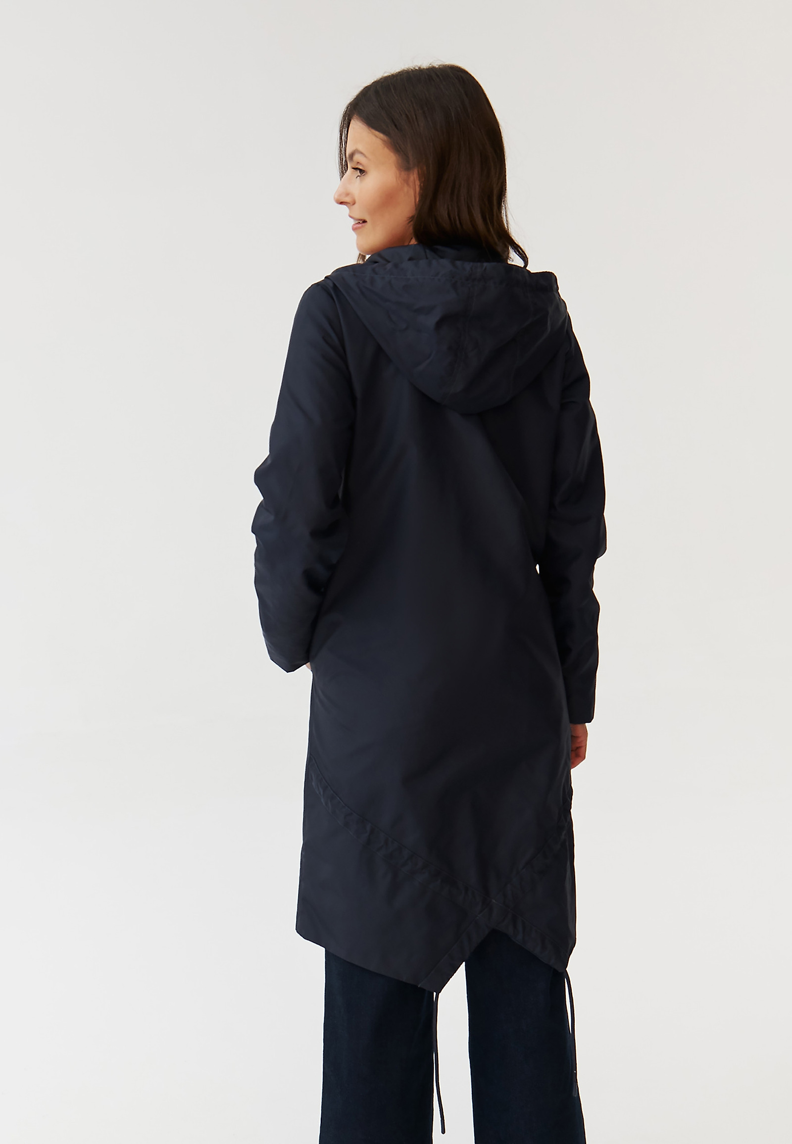 SPRING LADIES’ JACKET WITH A HOOD - ALBERTA SPRING LADIES’ JACKET WITH A HOOD - ALBERTA NAVY BLUE 103135