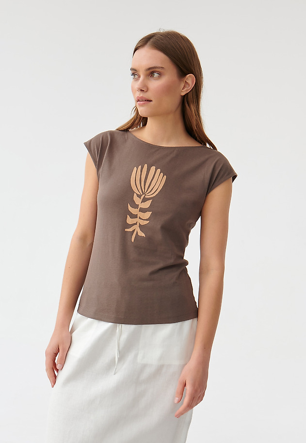 LADIES' T-SHIRT AMANDA 4 LADIES' T-SHIRT AMANDA 4 BROWN 3