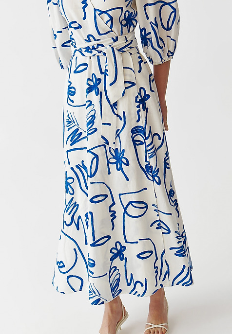 ROCHIE MAXI, PARTE PESTE PARTE, CU MODEL - POLIKA MULTICOLOR 2