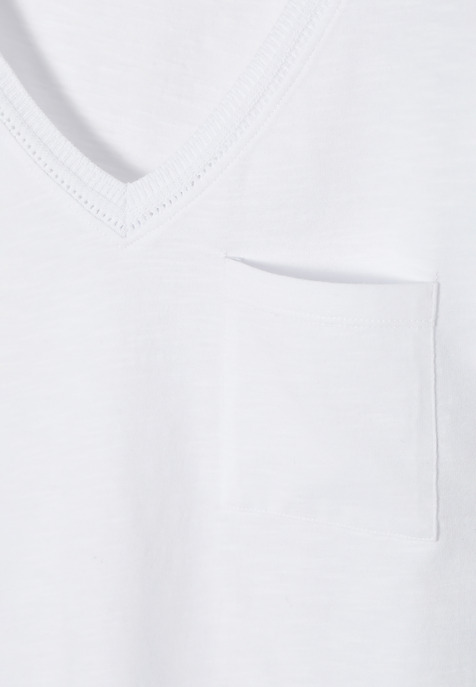 TRICOU DE DAMĂ, CU BUZUNAR MIC MIMI ALB 2