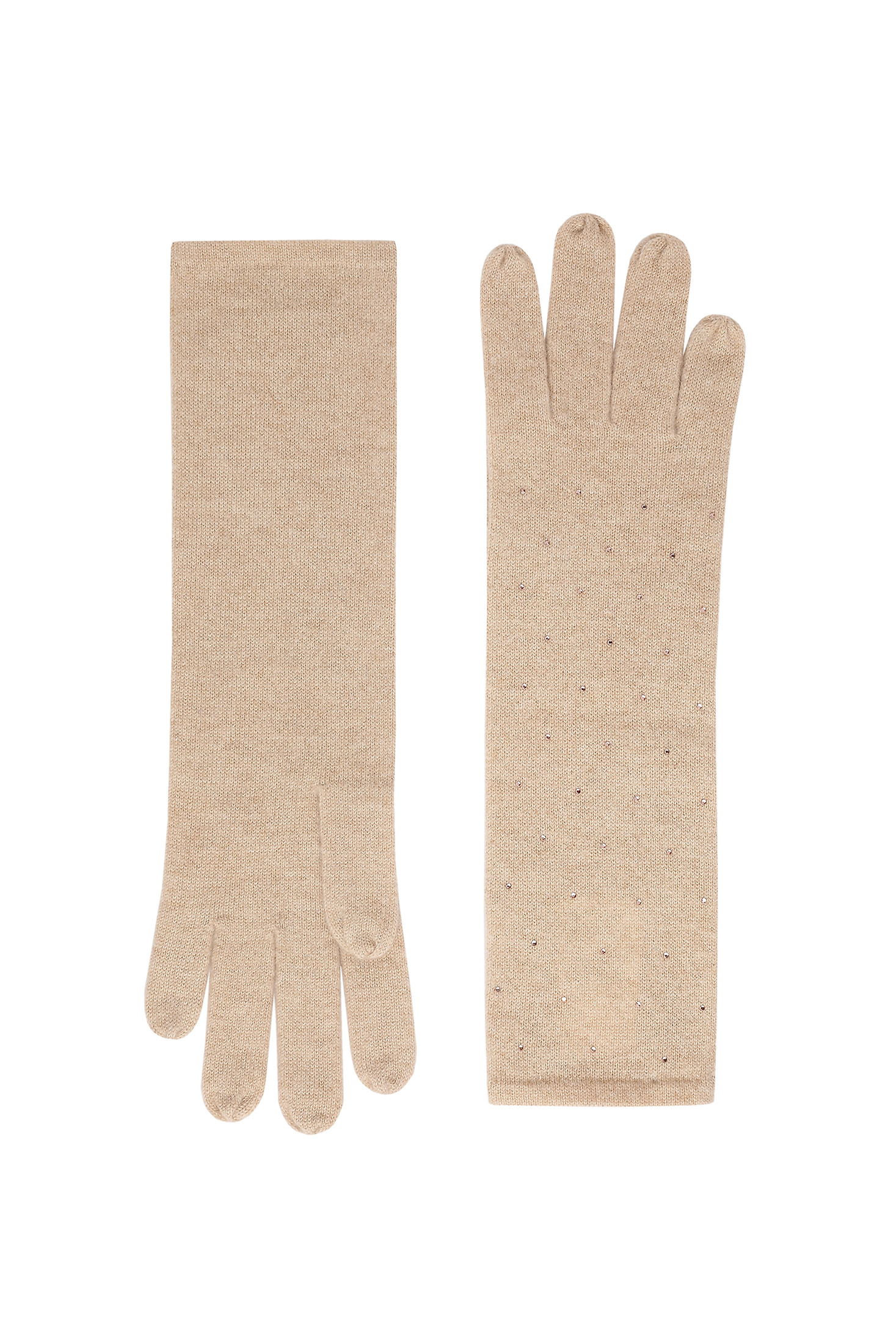 DELICATE WOOL AND CASHMERE GLOVES - BID DELICATE WOOL AND CASHMERE GLOVES - BID BEIGE 116750