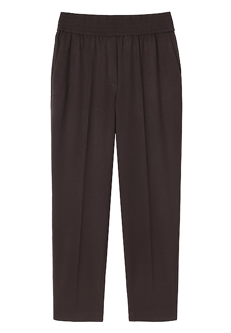 PANTALONI WOVEN CU MARGINE ȘI BRANZĂ ELASTICĂ - MILTI MARO 2