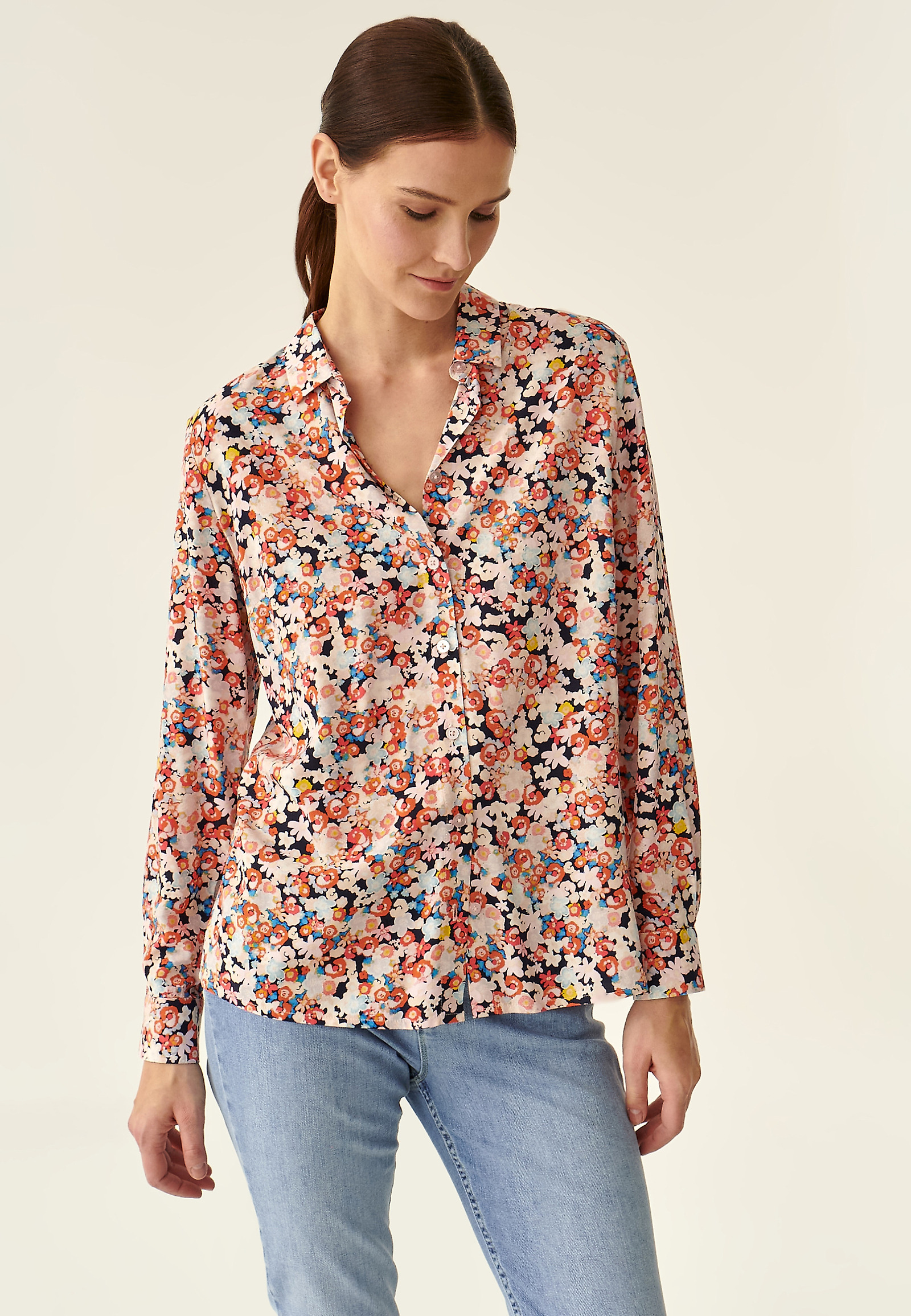 LADIES' FLORAL PRINTED SHIRT FELA LADIES' FLORAL PRINTED SHIRT FELA MULTICOLOR 86169