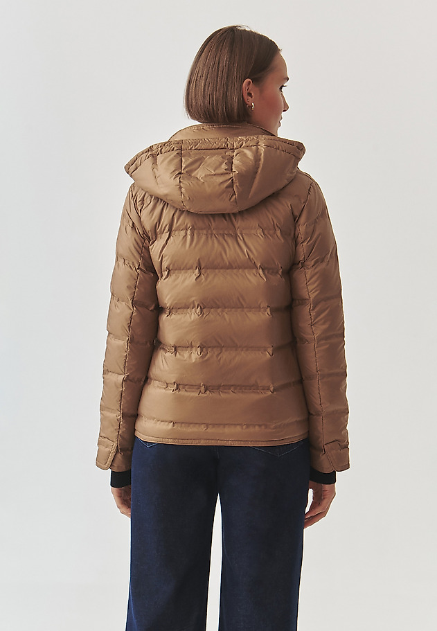 LADIES' PRESS STUDS DOWN JACKET - MARANTINA LADIES' PRESS STUDS DOWN JACKET - MARANTINA BEIGE 4