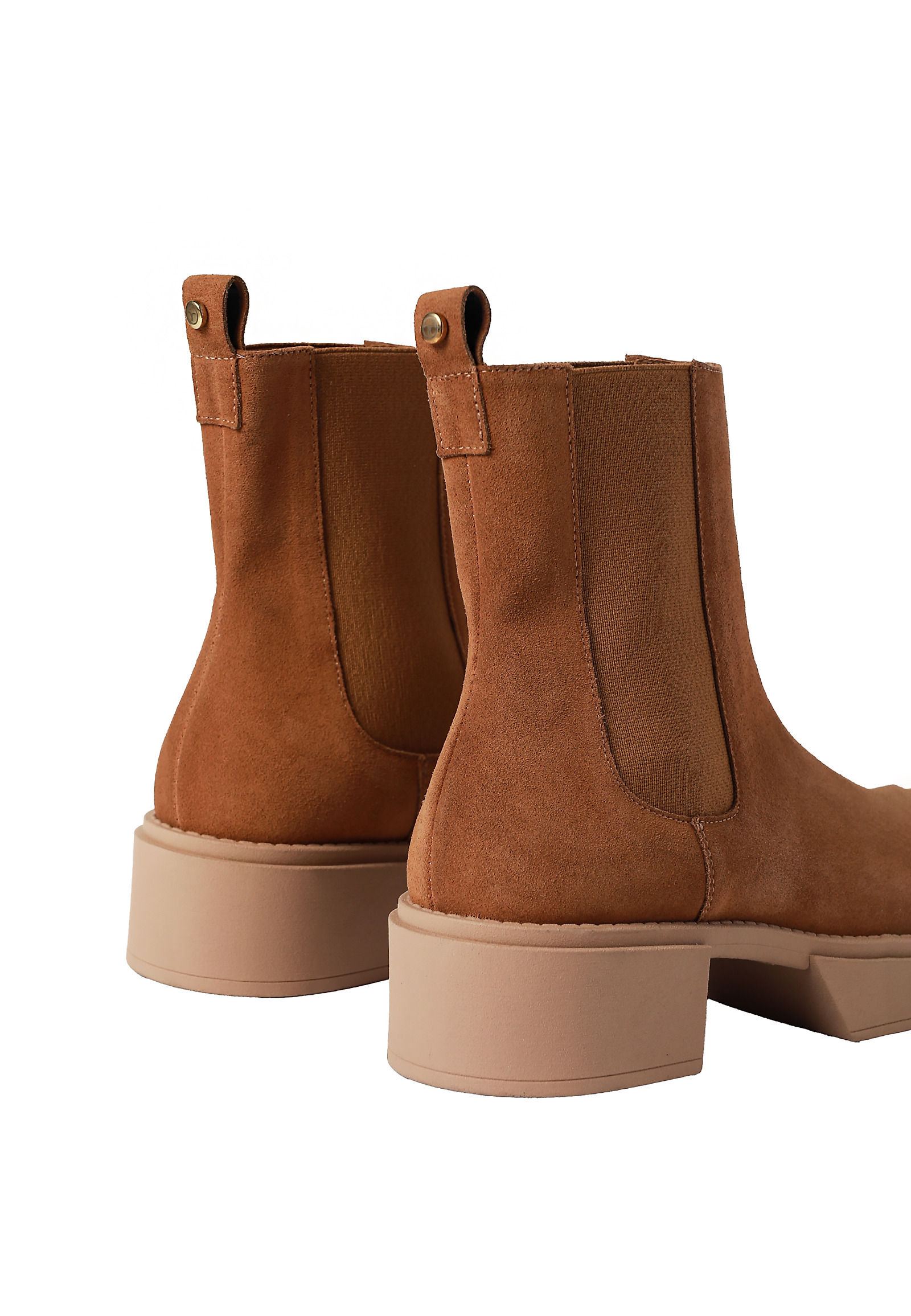 ZAMSZOWE BOTKI DAMSKIE — KESJA 1 ZAMSZOWE BOTKI DAMSKIE — KESJA 1 BEŻOWY 100749