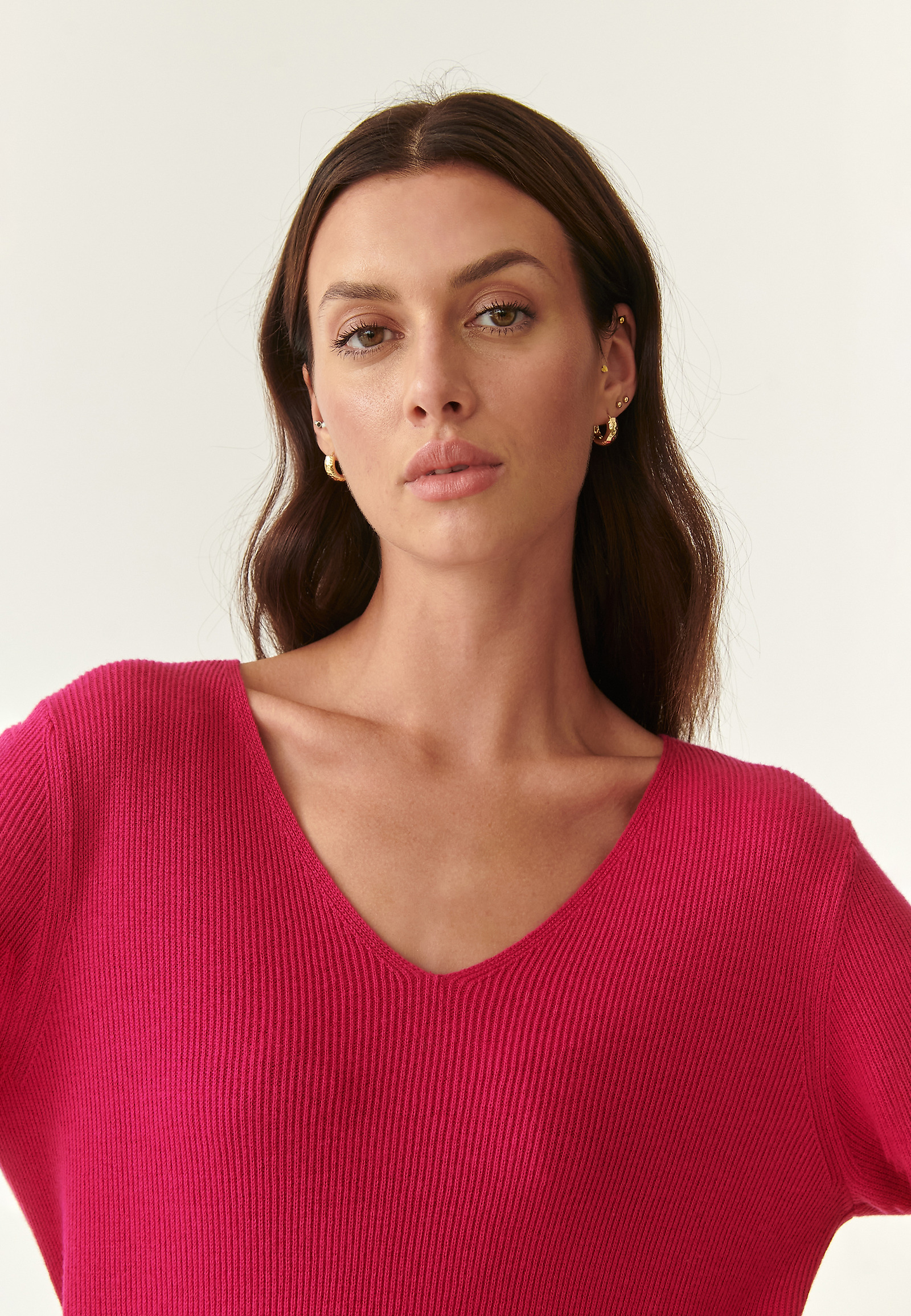 SWETER DAMSKI PREMIUM SPALKA SWETER DAMSKI PREMIUM SPALKA CZERWONY 83425